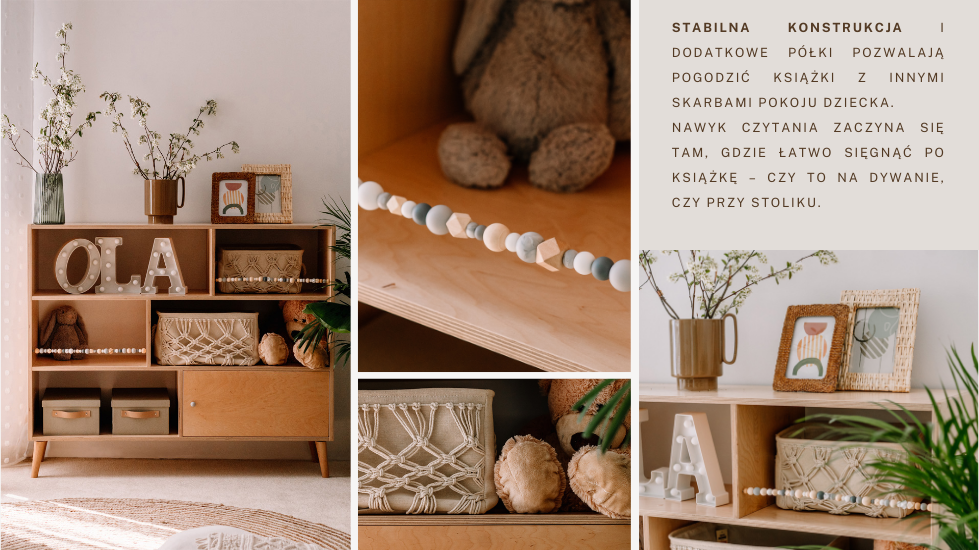 komoda Montessori z kolekcji sensorycznej